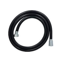 Feyzayapı Black Paslanmaz Kopmaz Patlamaz Kaliteli Pvc Duş Hortumu - Yüksek Kaliteli Lüx Duş Spirali - Tüm Duş Setleri/duş Başlıkları İle Uyumlu G1/2 - 150cm Siyah