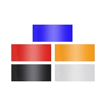 2 Çift 18 İnç 21 İnç Araba Yansıtıcı Tekerlek Modifikasyon Etiketleri, Renk: 6 Adet / Takım Beyaz