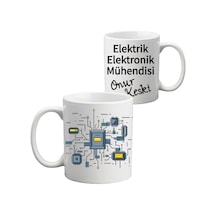 Elektrik - Elektronik Mühendisine Hediye Isimli Kupa Bardak