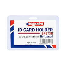 Bigpoint Kart Kabı Yatay Sert Pvc 88x55mm Bp673h