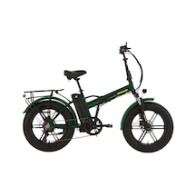 Bisan E-folding F3 20 Jant 7 Vites 43 Cm Haki Sarı Elektrikli Katlanır Bisiklet Çok Renkli