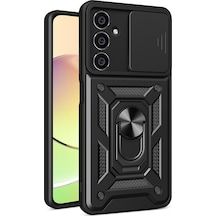 Samsung Galaxy Uyumlu A05s Kılıf Pars Lens Yüzüklü Silikon - Siyah Bzsxx00 1