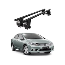 Royal Honda Civic Ix 2012-2015 Uyumlu Siyah Kilitli Ara Atkı Port Bagaj Tavan Barı