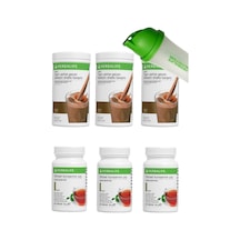 Herbalife Shake 3 Adet Çikolata Çay 3 Adet Klasik Shaker Hediye 559876358416