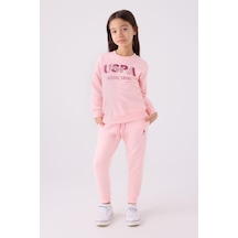 U.S. Polo Assn. Kız Çocuk Pembe Eşofman Takımı 5274-45787 Pembe