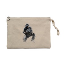 Call Of Duty Combatant Krem Clutch Astarlı Cüzdan / El Çantası Krem