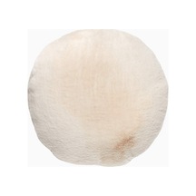 Cb2 Yuvarlak Fildişi Beyaz Suni Kürk Yastık 40 Cm, Süper Yumuşak, Lüks Dokunuş Bej 40 X 40