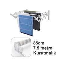 Akordiyon Elbise Kurutma Askısı Kaklanır Kurutmalık Aleminyum Gri