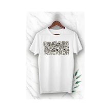 Startmore Unısex Beyaz Mitoloji Antik Kent Bergamon Baskılı T-shirt Beyaz