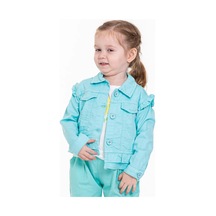 Xo Kids Kız Fırfırlı Gömlek 9-36 Ay Yaş 34709 Mavi