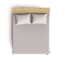 Maki Home %100 Pamuklu Gri 180x200+2 50x70 Battal Boy Lastikli Çarşaf Ve Yastık Kılıfı Seti Gri