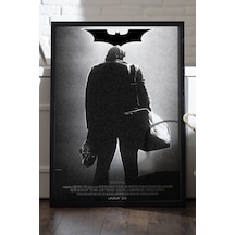 Batman Joker Siyah Ahşap Çerçeveli Poster, Dekoratif Film Duvar Tablosu