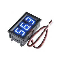 0.56" 0-30 V 3 Kablolu LED Dijital Mavi Göstergeli Voltmetre