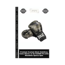 Premium Everlast Black Gold/grey Camo Gloves 14 Oz 919580-70-14oz Müsabaka Sporcu Spor Siyah - Altın