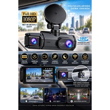 Full Hd 1080p Çift Kamera 180 Geniş Açı Wifi Şarjlı Kullanım - Lisinya