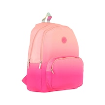 Kaukko Rainbow Kız Çocuk Üç Bölmeli İlkokul Ve Ortaokul Çantası - Somon Pembe Renk Geçişli - K1800 Somon - Pembe