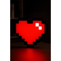Minecraft Kalp Tasarımlı Gece Lambası Dekoratif Aydınlatma Çok Renkli