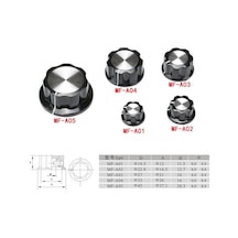 Hatfon Pot Düğmesi Mf-A04 Parlak Aynalı Çap: 33Mm