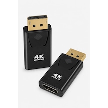 Displayport To Hdmı Çevirici Adaptör Displayport Erkek Hdmı Dişi Pc Laptop Tv Projeksiyon
