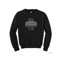 Python Black Siyah Sweatshirt Siyah