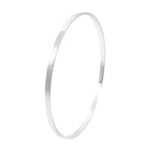 Oya Silver Köşeli Düz Gümüş Ajda Bilezik İçten 6.3cm Incabg1