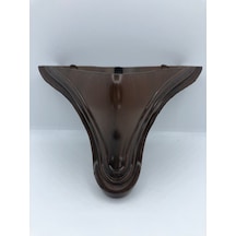 Karakoçaksesuar Plastik,Sefa 12x15x15 Cm Ceviz Koltuk,Baza,Mobilya Ayağı (4 Adet