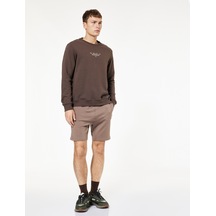 Koton Beli Bağcıklı Baskılı Cepli Spor Şort Vizon 6wam40066nk 53x