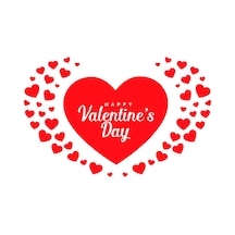 Happy Valentine's Day & 14 Şubat Sevgililer Günü Sticker 2-0 Renkli
