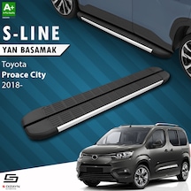 S-Dizayn Toyota Proace City Uzun Şase S-Line Aluminyum Yan Basama
