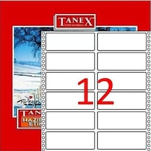 Tanex Bilgisayar Etiketi 35x97 Diğer