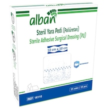 Steril Yara Pedi Şeffaf Pu 10cm X10cm 1 Kutu 25 Adet - Su Geçi...