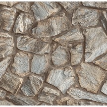 Adawall Roka 16m2 Duvar Kağıdı 23114 Serı Taş Desen 3boyutlu Silinebilir Bej