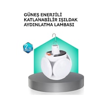 Zenvia Pratik Katlanabilir Solar Led Aydınlatma Lambası Znv2026 Çok Renkli