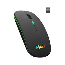 Mkey MK-109 RGB LED Kablosuz Mouse Optik Wireless Mouse Sessiz Mouse