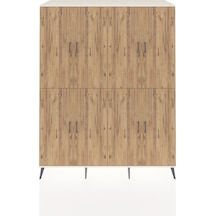 Kronos Gardrop 8 Raflı 8 Kapaklı 176x59x221 Aytaşı-çam Çam