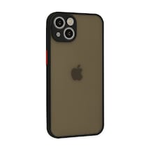 Apple iPhone  Uyumlu- 15 Plus Kılıf Montreal Silikon Kapak - Siyah