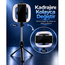 Parlaklık Ayarlı Rgb Halka Işık Kablosuz Kumandalı Ve Telefon Tutuculu Tripod Diğer