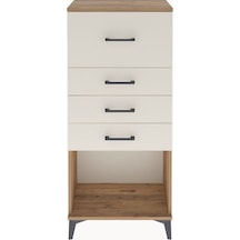 Arges Dolap 4 Çekmeceli 60x30x134 Çam-aytaşı Atlas Çam