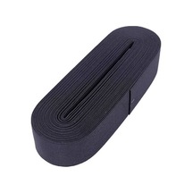 Siyah - 4cm Paça Lastik Yassı Geniş 10mt.