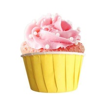 Sarı Muffin Kek Kapsülü 25 Adet Kağıt Sarı Diğer