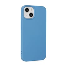 Apple iPhone  Uyumlu- 15 Pro Kılıf Nano İçi Kadife Silikon - Mavi