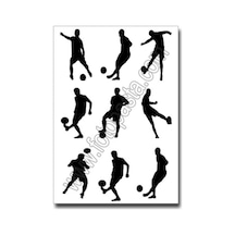 Futbol Siluet Yenilebilir Resim Baskısı N11.129