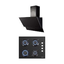 Kumtel KO-40 TAHDF - DA6-835 Siyah Ankastre Set