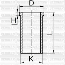 Gömlek - Fiat Linea, Panda, Grande Punto, Punto, Doblo, Fiorino, Qubo, Idea, Strada, Mito - Yenmak-5165451000 75997072