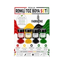 Toz Mum Boyası Seti 10 Cc 4 Lü Soya & Parafin Wax Için Kırmızı, Sarı, Mavi, Yeşil Bkfab4ksrmy10g Karışık