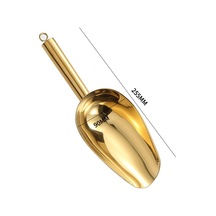 Hombey Stainless Çelik Kalın Tabaklı Çok Amaçlı Kova: Buz, Pirinç, Şeker, Çay Ve Gıda İçin Market Uyumlu 4 Numara Altın