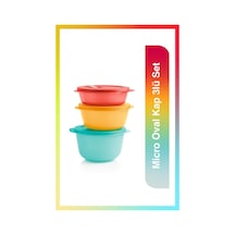 Tupperware Micro Oval Kap 3lü Set Mtk