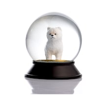 Ve Reçine Altın Patiler Köpek Pomeranian Boo Beyaz Kar Küresi Hediye Diğer