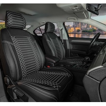 Honda Civic Fb7 Deri Oto Koltuk Kılıfı Ön Arka Takım Siyah Exclusıve Model Scr