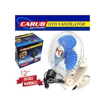 24V Vantilatör 12 " (Çakmak Fişli) (Mandallı)